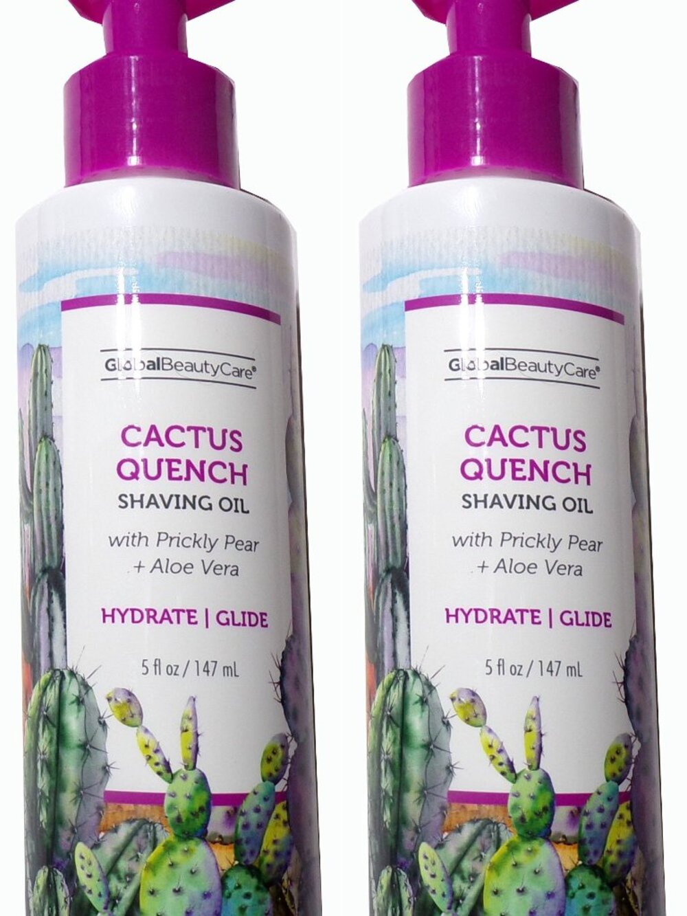 Global Beauty Care Cactus Quench Shaving Oil 5 fl oz (Set of 2)